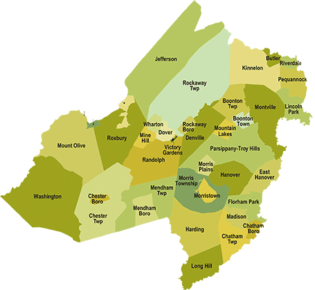 Morris County Towns Map - Agathe Laetitia