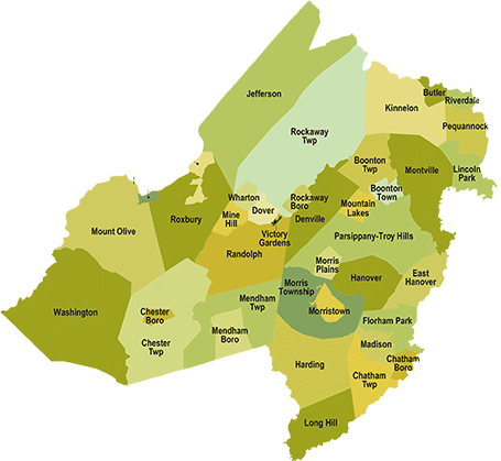 Morris County Map With Towns - Agathe Laetitia