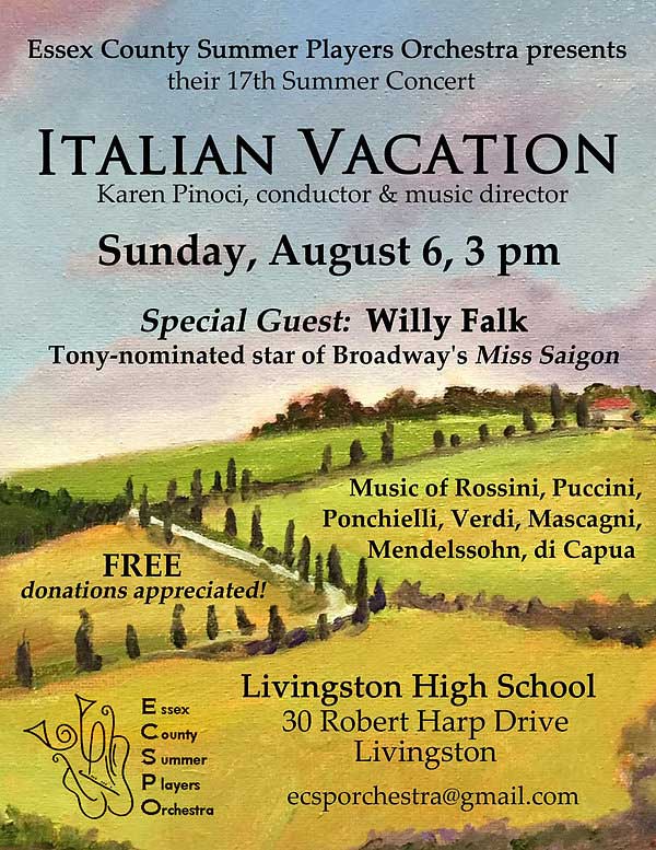 Italian Vacation Flyer Nj Italian Heritage Commission